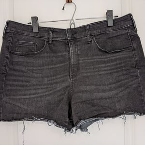 Size 16/33 Universal Thread Black Unfinished Hem Denim Shorts
